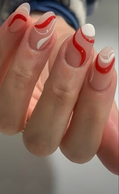 Short Red Nails, Gel Polish Nail Designs, Glamour Nails, Red Nail Designs, Aesthetic Nails, Thanksgiving Nails, S Nails, Short Acrylic, Oval Nails