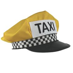 PRICES MAY VARY. Classic Style Taxi Cab Driver Hat With Black & White Checkered Band and Matching Black & White Patch Perfect For Costumes or Theatrical Productions Yellow Hat with TAXI Written In Black on White Patch Sized To Fit Most Measures 22 1/2" Driving cab all day? Don't worry, this hat will stay comfortable all day long! Taxi Hat, Yellow Trucker Hat With Curved Brim, Retro Yellow Curved Brim Trucker Hat, Retro Yellow Brimmed Hat, Yellow Trucker Hat For Streetwear, Yellow Taxi Cab, Cab Driver, Yellow Hat, White Patches