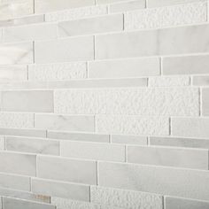 Daltile Stone Decor Glacier 12 in. x 14 in. x 10 mm Marble Linear Mosaic Floor and Wall Tile (1 sq. ft./ piece) - Super Arbor Honed Marble Floor, Marble Mosaic Floor, Stone Mosaic Wall, Beautiful Backsplash, Marble Wall Tiles, Mosaic Floor Tile, Brown Kitchen, Mosaic Floor, Pebble Mosaic