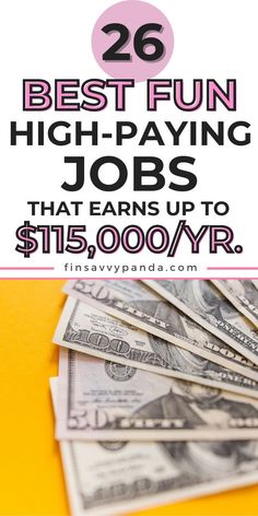 the words best fun high paying jobs that earn up to $ 15, 000 / yr