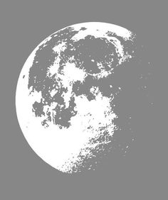 an image of the moon in black and white