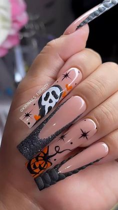 Halloween Nail Inspiration, Ideas Uñas, Unghie Sfumate, Kitty Nails, Pumpkin Nails