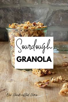 This recipe is DELICIOUS! Sourdough granola is my new favorite way to use up sourdough discard. Easy, healthy, and yummy! The whole family loved it. Sourdough Granola, Einkorn Recipes, Granola Ingredients, Homemade Pumpkin Spice Latte, Best Granola, Granola Recipe Homemade, Leftover Pumpkin, Snack Healthy, Granola Recipe