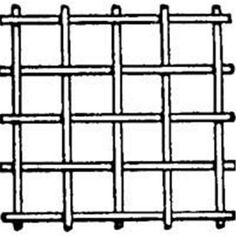 a wire mesh is shown in black and white, as well as an image of the top