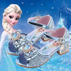 Add some sparkle to your wardrobe with these stylish Frozen Elsa Party Show Sandals. With colorful sequins, shimmering gems, and fun character graphics, will give a stylish and elegant look. The comfortable design ensures all-day wearability while adjustable straps provide easy wear. Features: Lining Material: PU Closure Type: Hook & Loop Feature: Breathable, Anti-Slippery Insole Material: PU Upper Material: Synthetic Item Type: Casual shoes Gender: Girls Age Range: 13-24m,25-36m,4-6y,7-12y,12+y Elsa Party, Frozen 2 Elsa, Princess Elsa, Princess Shoes, Crystal Shoes, Frozen Elsa, Comfortable Design, Frozen 2, Girls Sandals