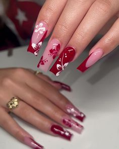 Red Acrylic Nails, Spring Nail Designs, Brighter Days, Work Nails, Simple Acrylic Nails, Glow Nails, Classy Acrylic Nails