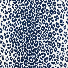 177323 Iconic Leopard Indoor/Outdoor Navy Schumacher Fabric Small Den, Schumacher Pillows, White Cheetah Print, Cool Prints, Leopard Pillows, Navy Pillows, Printed Linen Fabric, Schumacher Fabric, Outdoor Pillow Covers