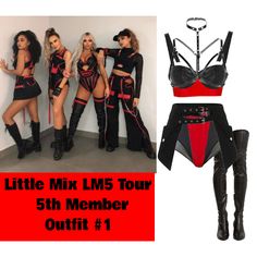 Lm5 Tour Outfits, 5 Member Outfits, Chicago Costume, Preformance Outfits, Man Down