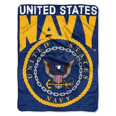 an official navy flag with the seal and chain on it