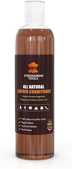 Amazon.com: Strongman Tools USA| 100% All Natural 2in1 Leather Conditioner and Cleaner |Restore and Repair Furniture, Cars, Apparel, Shoes, Bags and Accessories | Non Toxic Made in The USA (8 Oz Bottle): Automotive Repair Furniture, Bags And Accessories, Non Toxic, Natural Leather