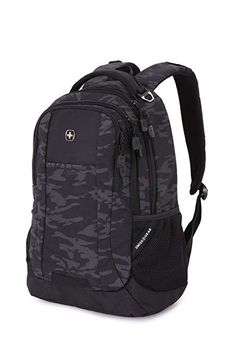 SwissGear | Backpack Black Cod/Camo  #Backpag #Camo #Forhim #Valentines Black Cod, Portable Computer, Study Group, Tablet Sleeve, Cold Drink, Black Camo, Thumb Rings, North Face Backpack