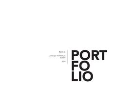 a black and white poster with the words port fo lio on it's side