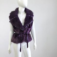 super rad fake fur vest from the early 2000s  fits XS - L (Mannequin is a size XS/S) length: approx. 55 cm waist: with closed button - max 44 cm - 1 button (acrylic diamond) closure + belt - fake leather trim and belt let me know if you have any questions!    new vintage shop from berlin, specializing in trendy fashion from the 80s, 90s and early 2000s  most items handpicked in berlin shipping will be charged only once when ordering multiple items from my shop more vintage goodies in my etsy shop: https://www.etsy.com/shop/TheBeatBerlin 2000s Fits, Fake Fur Vest, Fake Fur, Vest Outfits, Fur Vest, Vintage Shop, Early 2000s, Western Outfits, Fur Trim