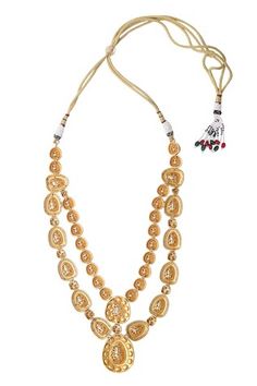 22kt gold plated layered pendant necklace with yellow and black stone embellishment. Comes with earrings. - Aza Fashions Jewellery Sets, Yellow Stone, Yellow And Black, Mixed Metals, Black Stone, Aza Fashion, Necklace Set, Jewelry Sets, Embellishments