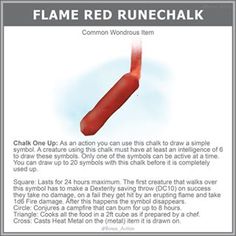 the instructions for how to draw a flame red runchalk in photoshopped