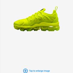 Never Worn Lime Green Womens 5.5 Nike Vapormax Nike Green Running Shoes For Spring, Green Sneakers With Air Cushioning For Spring, Casual Neon Yellow Running Shoes With Round Toe, Nike Vapormax, Shoes Brand, Shoe Brands, Lime Green, Nike Shoes, Nike Women