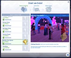 an image of a website page with people dancing in front of the screen and on the back