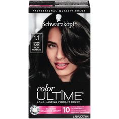 If you want to make a bold statement, go all out with Schwarzkopf Color Ultime. Infused with Diamond Brilliance Serum, this formula offers show-stopping shine and up to 10 weeks of color intensity. The breakthrough formula of Color Ultime hair colorations provide vivid color intensity and premium performance for noticeably brilliant color results. Color Ultime hair dye defies fading for lasting vibrancy up to 10 weeks. Experience premium performance for noticeably brilliant color results. Schwar Plum Black Hair, Violet Black Hair, Black Cherry Hair Color, Black Cherry Hair, Cherry Hair Colors, Salon Hair Color, Schwarzkopf Color, Best Hair Dye, Hair Color Cream