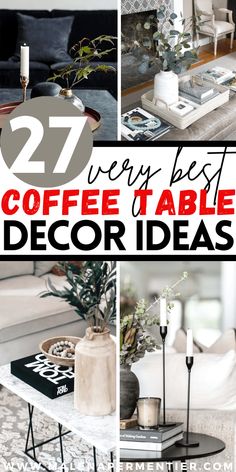 the best coffee table decor ideas