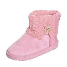 Women Fully Fur Lined Platform Booties Knitting Winter Snow Boots - CG185XNLQ76 - Women's Shoes, Outdoor, Snow Boots  #SnowBoots #Women's #Shoes # #Outdoor # #Snow #Boots Pink Round Toe Booties For Winter, Warm Winter Booties With Round Toe, Casual Warm Booties For Winter, Casual Warm Winter Booties, Casual Pink Winter Booties, Casual Warm Booties With Round Toe, Casual Round Toe Booties For Winter, Casual Pink Booties For Fall, Casual Pink Fall Booties