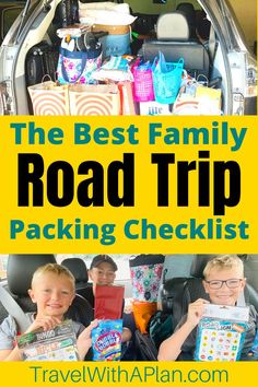 the best family road trip packing checklist