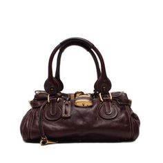 Chloe Paddington Leather Handbag Brown Mini Chloe Paddington, 2000s Designer Bags, Chloe Paddington Bag, Feminine Purse, Paddington Bag, Brown Coach Bag, Wish List Clothes, Vintage Chanel Bag, Designer Backpack