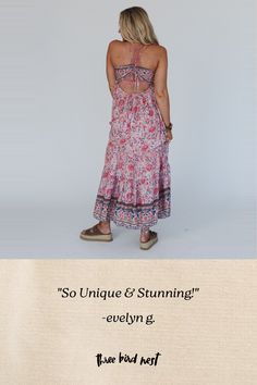 Get ready to turn heads in the Lahaina Printed Dress, so gorgeous and unique, this dress is perfect for any occasion, from a beach wedding to a brunch date with friends! Don't miss out on this dress because it features: Lightweight and flowy woven fabric with an eye - catching floral print throughout Flattering babydoll silhouette creates a relaxed and flattering fit Straight neckline with delicate spaghetti straps Gathered tier details throughout adds body and movement for additional boho style Date With Friends, Boho Essentials, Bralette Outfit, Brunch Date, Straight Neckline, 70 Dress, Printed Dress, Lace Bralette, Boho Outfits