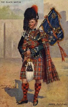 Poster Size Prints, Scottish Clans, Full Dress, Military Art