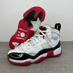 Air Jordan Jumpman Two Trey (Gs) 'Concord Bred' Sneakers Youth's Size 6y, 7y Women's Size 8.5 Black/White/Red Dq8431-106 Brand New Without Box Jumpman Two Trey, Urban Street Fashion, Nike Shoes Air, Shoes Air, Urban Street Style, Nike Red, Kids Nike, Black White Red, Street Fashion