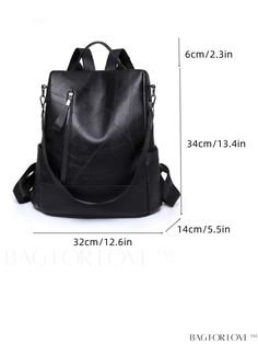 BagForLove - Womens Professional Minimalist Backpack: Ideal for Rookies and White-collar Workers Product Description Color Black Coating 100% Polyurethane Bag Size Medium Material PU Leather Size Chart INCH CM Handle Height Strap Length Bag Height Bag Width Bag Length 2.4 inch 23.6/43.3 inch 12.6 inch 5.5 inch 13.4 inch Handle Height Strap Length Bag Height Bag Width Bag Length 6 cm 60/110 cm 32 cm 14 cm 34 cm Details Pictures Similar Products h2 { text-align: center; } /* æ¢è¡ */ li{ white-sp Casual Black Faux Leather Backpack, Casual Rectangular Leather Backpack For Errands, Black Large Capacity Backpack For Errands, Large Capacity Black Backpack For Errands, Trendy Black Backpack For Errands, Black Casual Backpack For Errands, Casual Black Backpack For Errands, Trendy Rectangular Leather Backpack For Errands, Casual Leather Backpack With Zipper For Errands