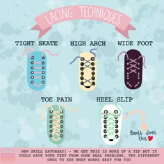 the different types of laces for shoes