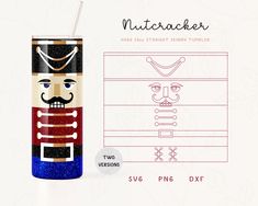 the nutcracker is designed to look like it has been painted