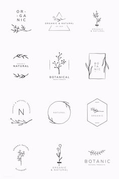 the logos for organic and natural products