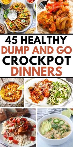 healthy dump and go crockpot dinners are the best way to get dinner done