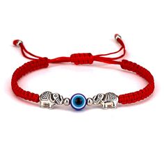 PRICES MAY VARY. Evil Eye Pendant Bracelet Anklet➺➺➺It is said that wearing this special Evil Eye Pendant Bracelet Anklet can be used as a talisman to resist misfortune. Adjustable Sliding Knot➺➺➺The length is 7.09-11.02 inches (18-28cm). The sliding knot makes the bracelet easy to adjust, so you don't have to worry about the size. Safe Material➺➺➺The material uses strong and durable nylon rope and high-quality alloy, does not contain other harmful ingredients such as lead and nickel, is safe an Evil Eye Hand, Braided Rope Bracelet, Lucky Charm Bracelet, Lucky Jewelry, Elephant Bracelet, Friendship Jewelry, Red String, Braided Rope, Elephant Charm