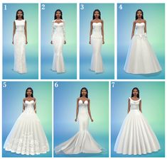 the steps to making a wedding dress for barbie doll dolls are shown in this image