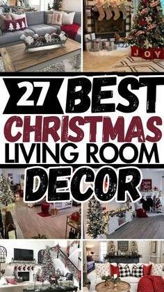 the best christmas living room decor ideas