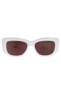 Petite Side Logo Sunglasses ACCESSORIESUNGLASSES GUCCI Designer Optic White Sunglasses With Gradient Lenses, Gucci White Sunglasses With Uv Protection, Luxury White Gucci Sunglasses, Elegant White Gucci Sunglasses, Logo Sunglasses, Sunglasses Gucci, Sunglasses Logo, Gucci Sunglasses, Gucci Accessories