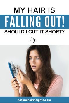 Hair falling out and need advice? Read our blog to learn if cutting your hair short can help and discover tips for dealing with hair loss. #HairLoss #HairCare #ShortHair Hair Is Falling Out, Hair Falling, Hair Control, Short Natural Hair Styles, Cut It, Hair Short, Hair Care Tips