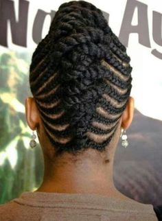 Stunning updo braids hairstyles you will love. - Stylish Naija Double Strand Twist Hairstyles, African American Hair Braiding Styles, Hairstyles For Long Hair Casual, Updo Braids For Black Hair, Braided Updo Natural Hair, Cornrow Bun, Updo Braids Hairstyles, Big Cornrow Braids