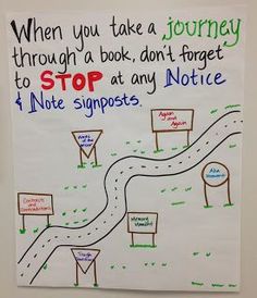 a sign with writing on it that says when you take a journey through a book, don't forget to stop at any notice