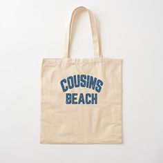 100% cotton reusable shopping carry bag with digital print on one side. The Summer I Turned Pretty - Cousins Beach College Letters Cotton Beach Bag With Letter Print, Vacation Cotton Canvas Bag With Letter Print, Casual Cotton Beach Bag With Letter Print, Cotton Vacation Bag With Letter Print, Cotton Beach Bags With Letter Print, Vacation Canvas Bag With Letter Print, Cotton Bag With Letter Print For Vacation, Cotton Letter Print Bag For Vacation, Cotton Beach Bag With Letter Print For Vacation