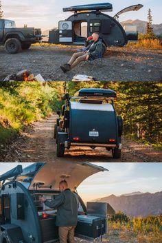 Bean Trailer, Teardrop Trailer, Off Road Camper, Men's Gear, Camping Gear, Camping Porn, Beautiful Nature, Landscape Scene, Camping Inspiration, Outdoors, RV life, camping life, van life Custom Campers, Camper Trailer, Off Road Adventure, Camper Trailers