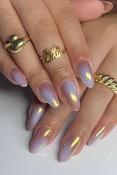 Spring Nails Chrome, Ongles Rose Pastel, Ombre Chrome Nails, Nails Chrome, Nagellack Trends, Chrome Nails Designs, Eye Nails, Cat Eye Nails, Nails 2024