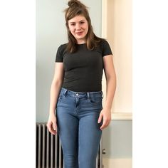 Womens bodysuit pattern with long and short sleeve options. Pairs perfectly with denim! It's an easy sew with elastic at the leg openings and snaps at the bottom to hold it in place. Bodysuit Pattern, Womens Bodysuit, Easy Sewing, Womens Sizes, Elastic, Sewing, Pattern