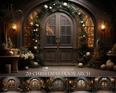 20 christmas door arch photoshops