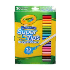 crayon super tips washable markers, 50 ctr / pkg