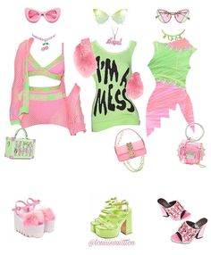 Watermelon Outfit, Squad Outfits, Watermelon Sugar, Outfit Look, Kpop Fashion Outfits, Really Cute Outfits, Fancy Outfits, Kawaii Clothes, Performance Outfit