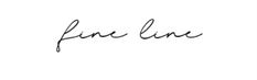 the word fine line written in cursive handwriting