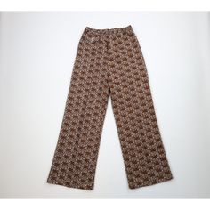 Vtg 60s 70s Mid Century Modern MCM Womens M Flower Knit Bell Bottoms Pants USA Womens Pants Has a musty scent. USA made Womens size Medium (no tag, check measurements) Measurements are: 13 inches across the waist laid flat 30 inch inseam 42 inches from top to bottom 12 inch leg open Brown Polyester Blend US Shipping is FREE, Canada is $15 and International is $24 Check out my other items in my store! PR1327 CH 70s Mid Century Modern, Bell Bottoms Pants, Flower Knit, Bell Bottom Pants, Vintage Pants, Vintage Flowers, Bell Bottoms, Bottoms Pants, Trousers Women